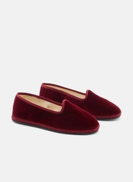 Valentina Burgundy Velvet Scarosso: Burgundy - velvet VALENTINASLIP
