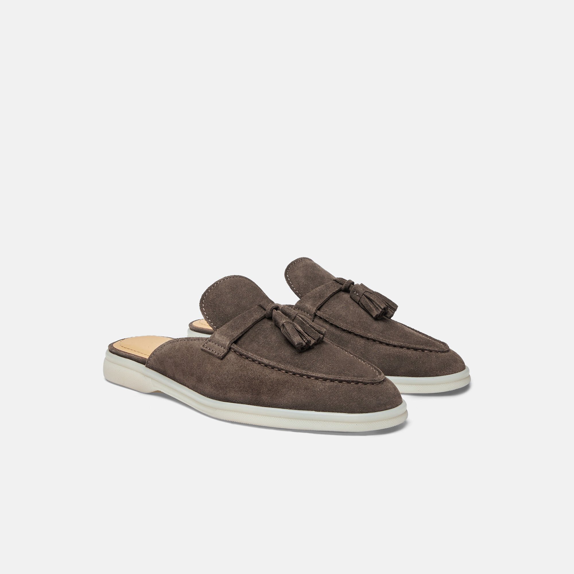 Scarosso Lucrezia Deep Taupe Suede Deep Taupe - Suede LUCREZIAMULE