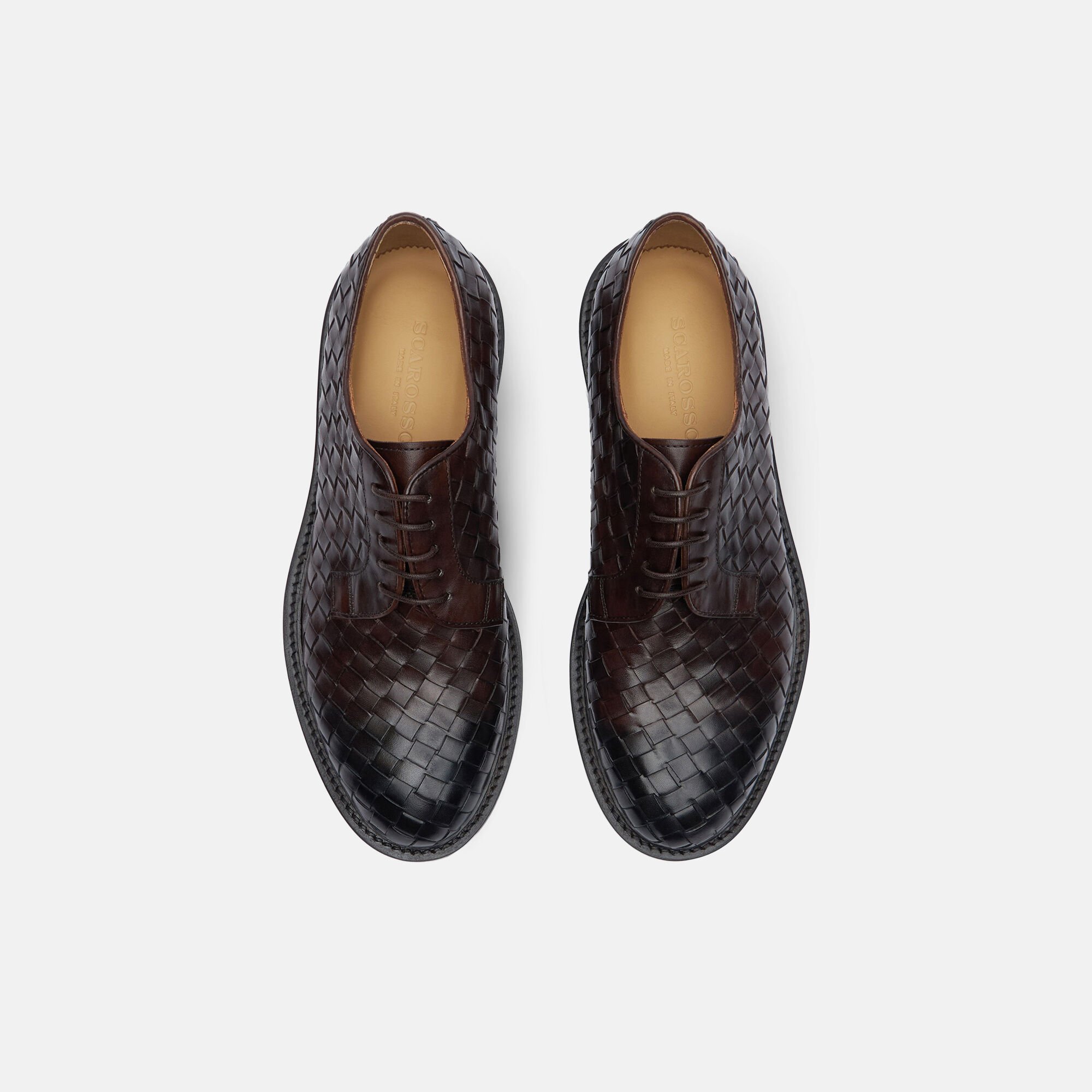 Scarosso Harry Brown Woven Brown - Calf HARRYDERB