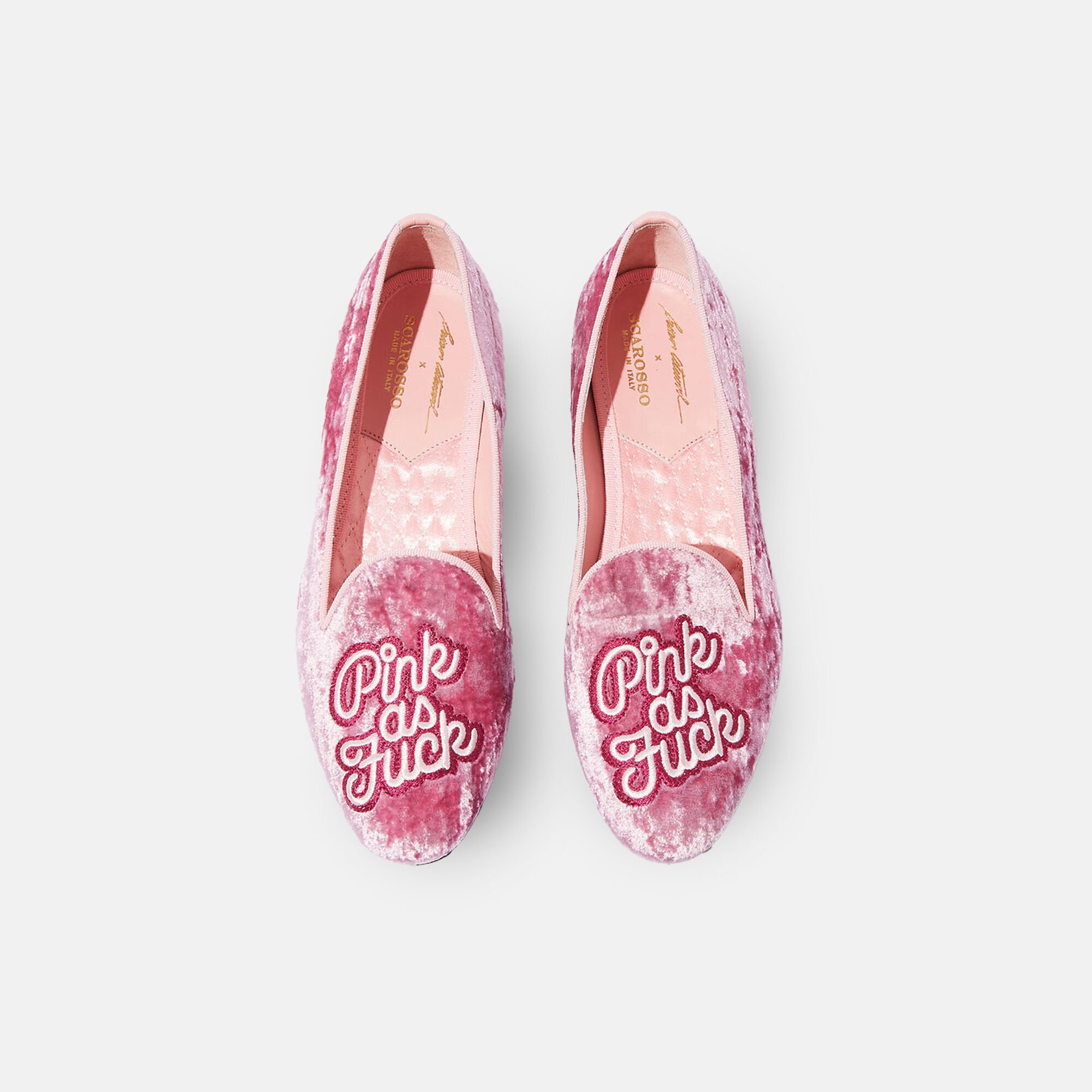 Scarosso Lady Nolita Pink Velvet Pink - Velvet LADYNOLITASLIP