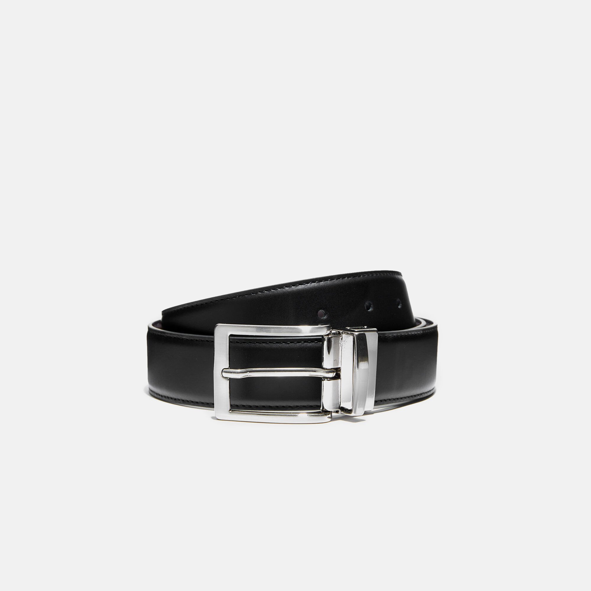 Scarosso Ceinture Réversible Mixte Noir/Marron Veau Noir REVBELT