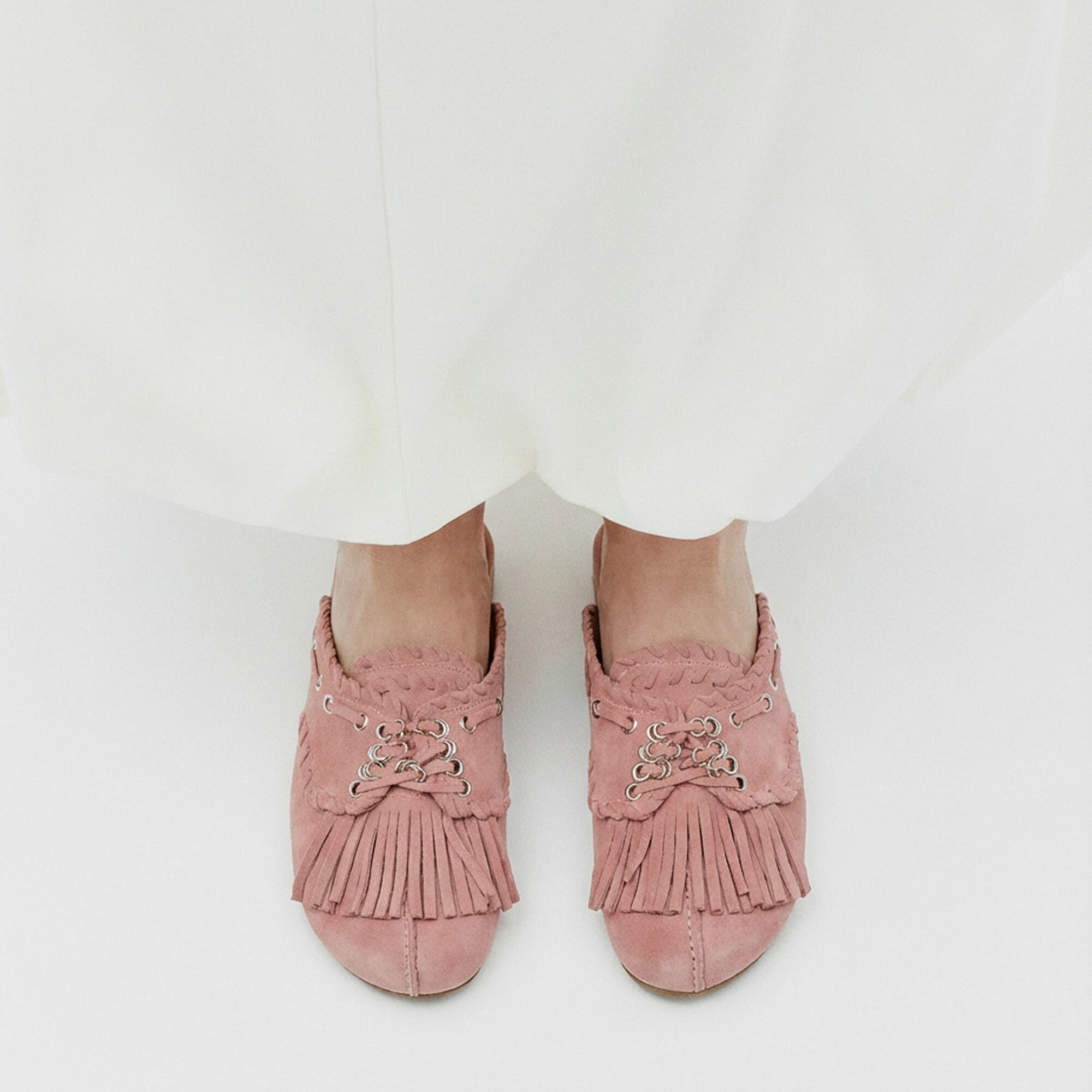 Flora Pink Suede Scarosso: Pink - Suede Flora Pink Suede Scarosso: Pink - Suede FLORAMULE