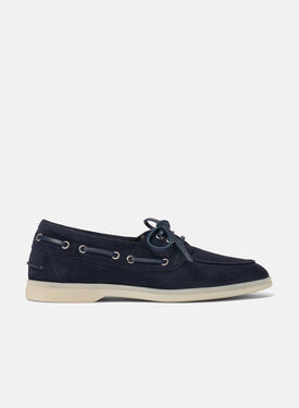Scarosso Lia Blue Suede Dark Brown - Suede GINEVRALOAF