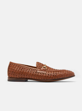 Scarosso Alessandro Cognac Woven Cognac - Calf ALESSANDROLOAF