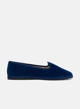 Scarosso Valentino Blue Velvet Orange - Velvet NEGRONISLIP