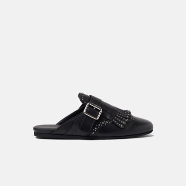 Scarosso Gaia Black Studded Black - Calf GAIAMULE Scarosso Gaia Black Studded Black - Calf GAIAMULE