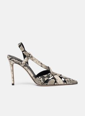 Scarosso Athena Python Silver - Laminated Calf BLAZINGPUMP