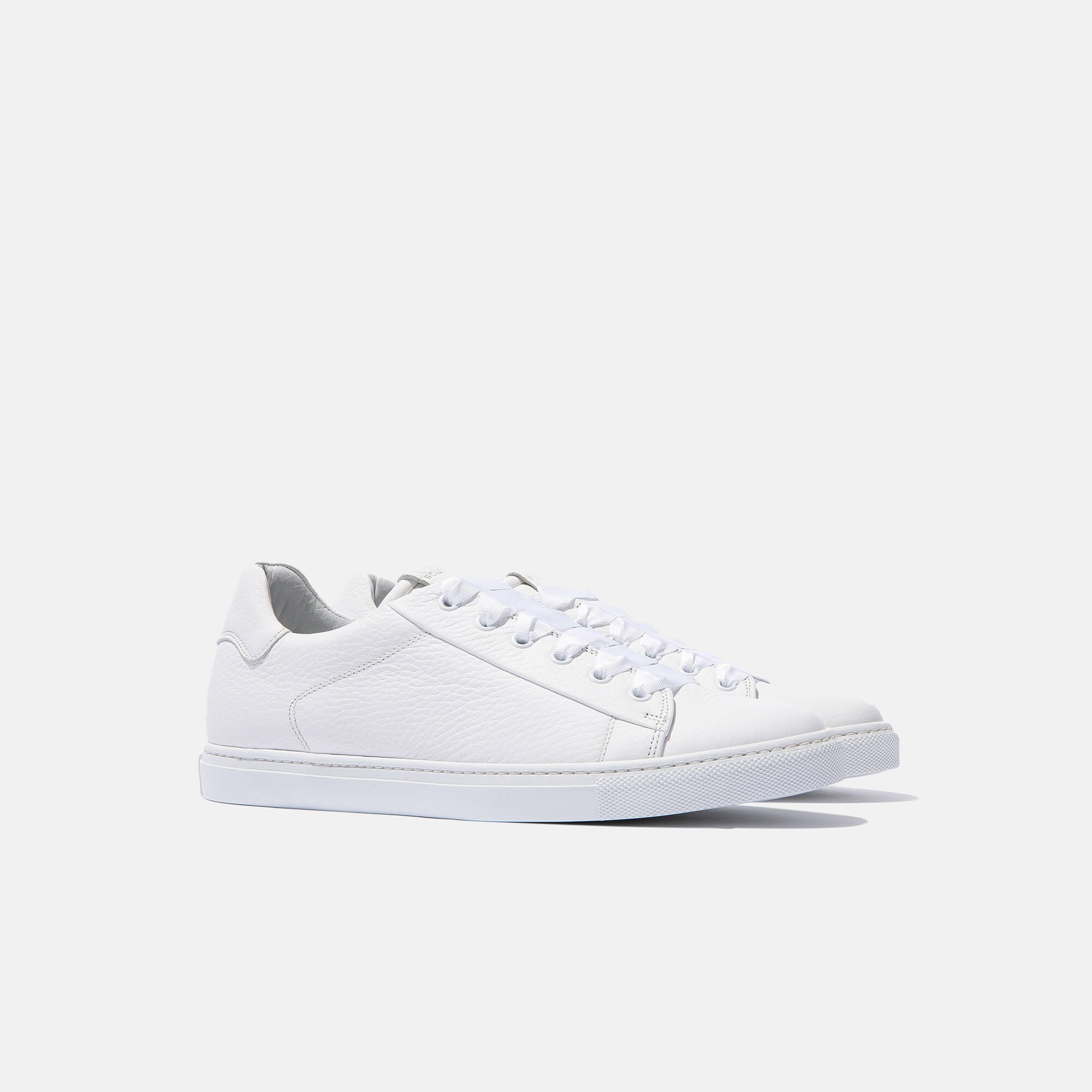 Scarosso Lea White Deerskin White - Deer-printed calf LEASNEA