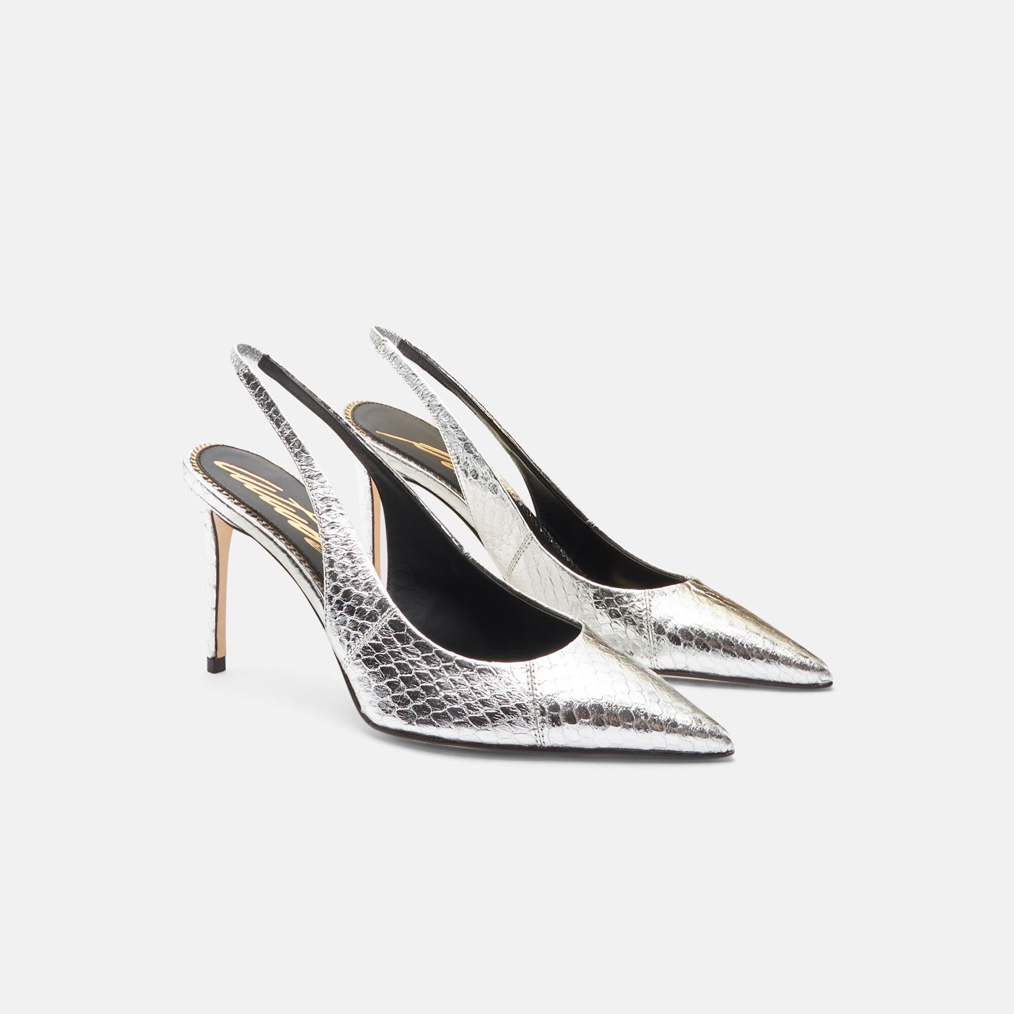 Scarosso Sutton Silver Elaphe Silver - Elaphe SUTTONPUMP