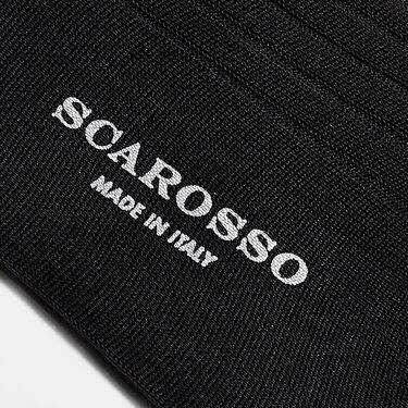 Scarosso Navy Cotton Calf Socks Navy - Cotton CALFCOTTSOCK