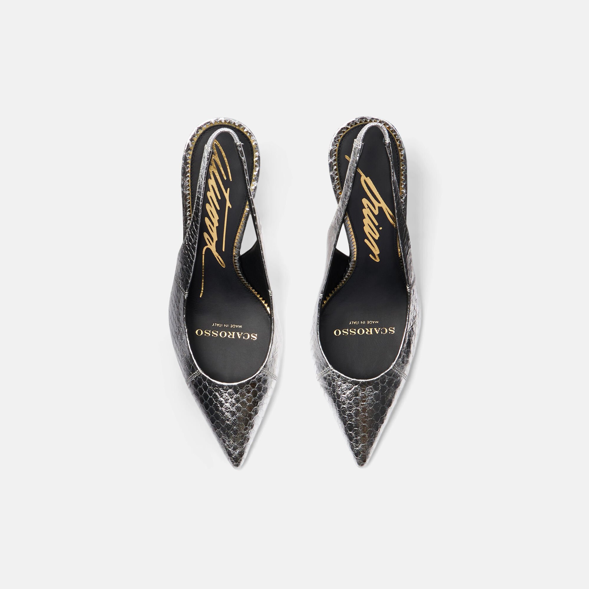 Scarosso Sutton Silver Elaphe Silver - Elaphe SUTTONPUMP