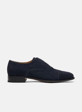 Scarosso Giove Dunkelblau Veloursleder leicht dunkelblau - Veloursleder GIOVEOXFO