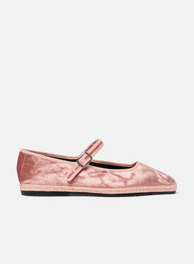 Scarosso Petra Antique Pink Velvet Leo - Velvet PETRASLIP