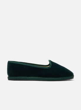 Scarosso Valentina Green Velvet Leo - Velvet PETRASLIP