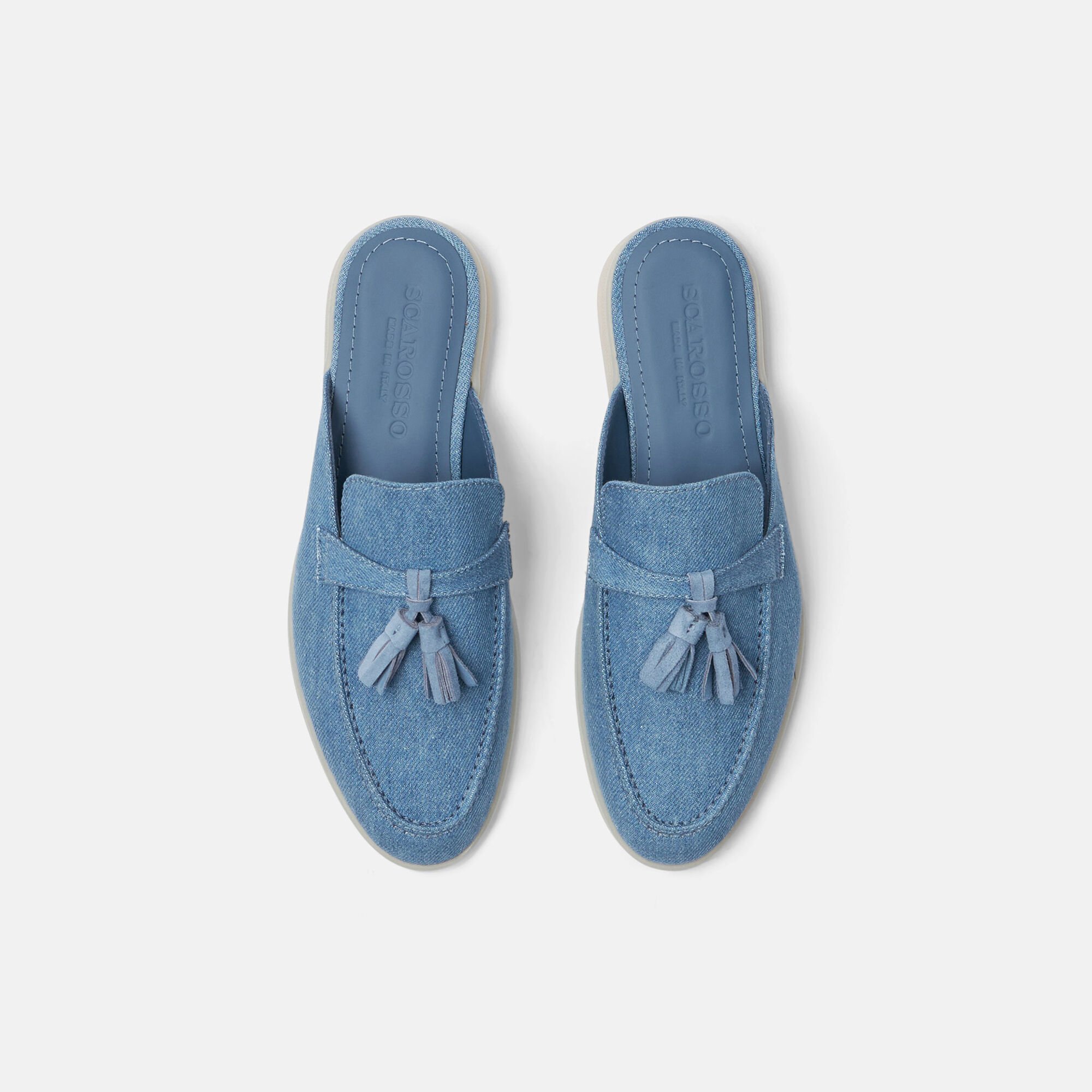 Scarosso Lucrezia 浅蓝色牛仔布 浅蓝色 - 牛仔布 LUCREZIAMULE