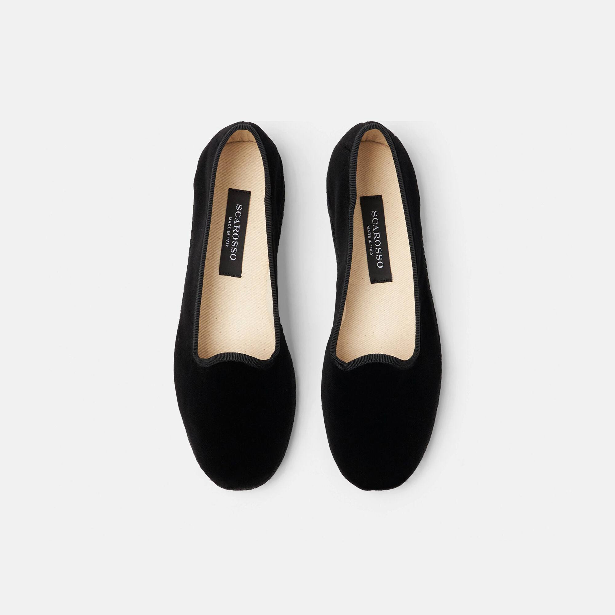 Scarosso Valentina Black Velvet Black - velvet VALENTINASLIP