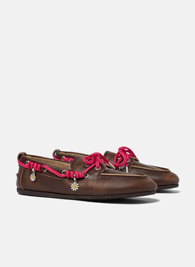 Avery Brown Charm Scarosso: Brown - Calf AVERYBOAT