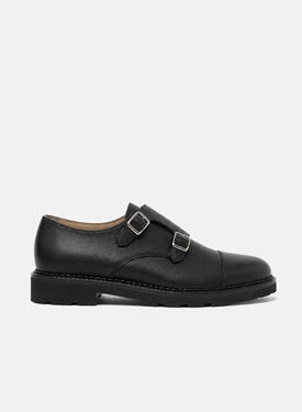 Oswald Black Grain Scarosso: Black - Calf Oswald Black Grain Scarosso: Black - Calf OSWALDMONK