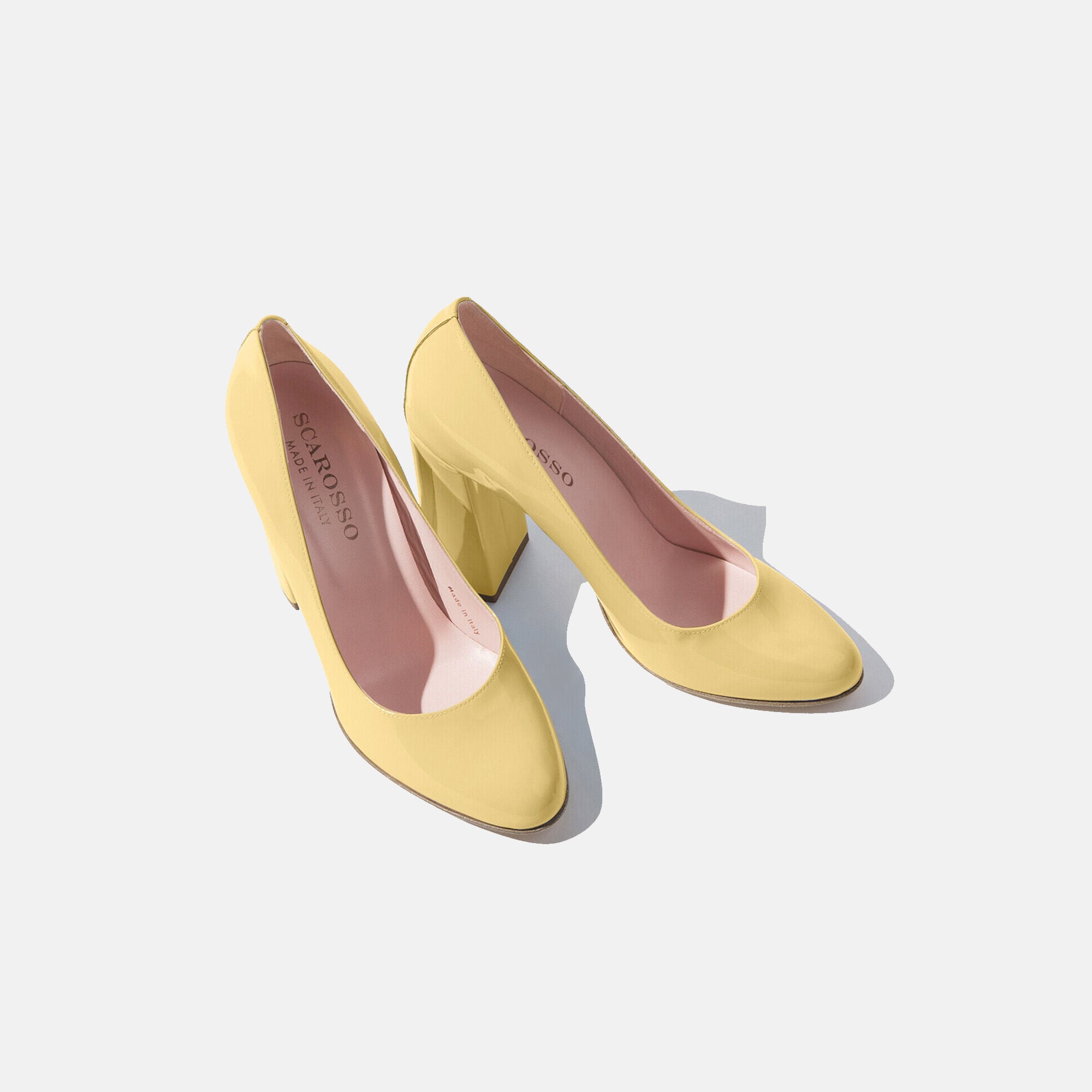 Lavinia Yellow Patent Scarosso: Yellow Patent LAVINIAPUMP