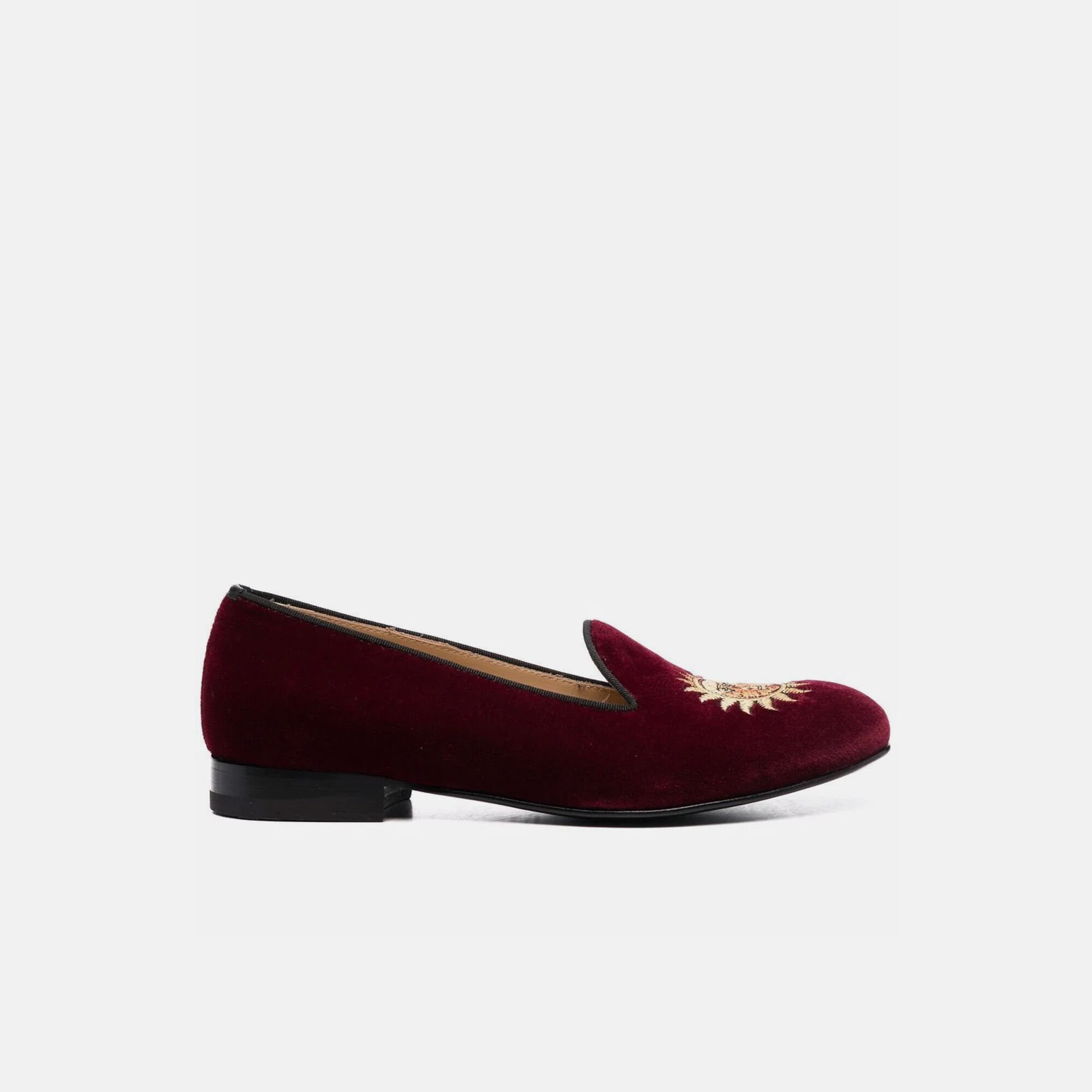 Scarosso Jordan Burgundy Velvet Burgundy - Velvet JORDANSLIP