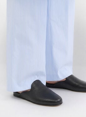 Atlas Travel Slipper Black Scarosso: Black - Calf ATLASSLIP