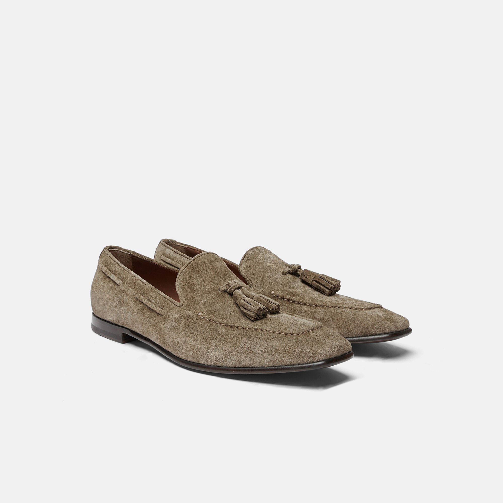 Scarosso Rodolfo Taupe Veloursleder Taupe - Veloursleder RODOLFOLOAF