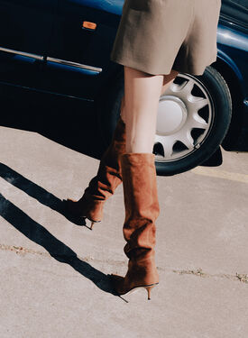 Barbara Tobacco Suede Scarosso: Tobacco - Suede BARBARABOOT