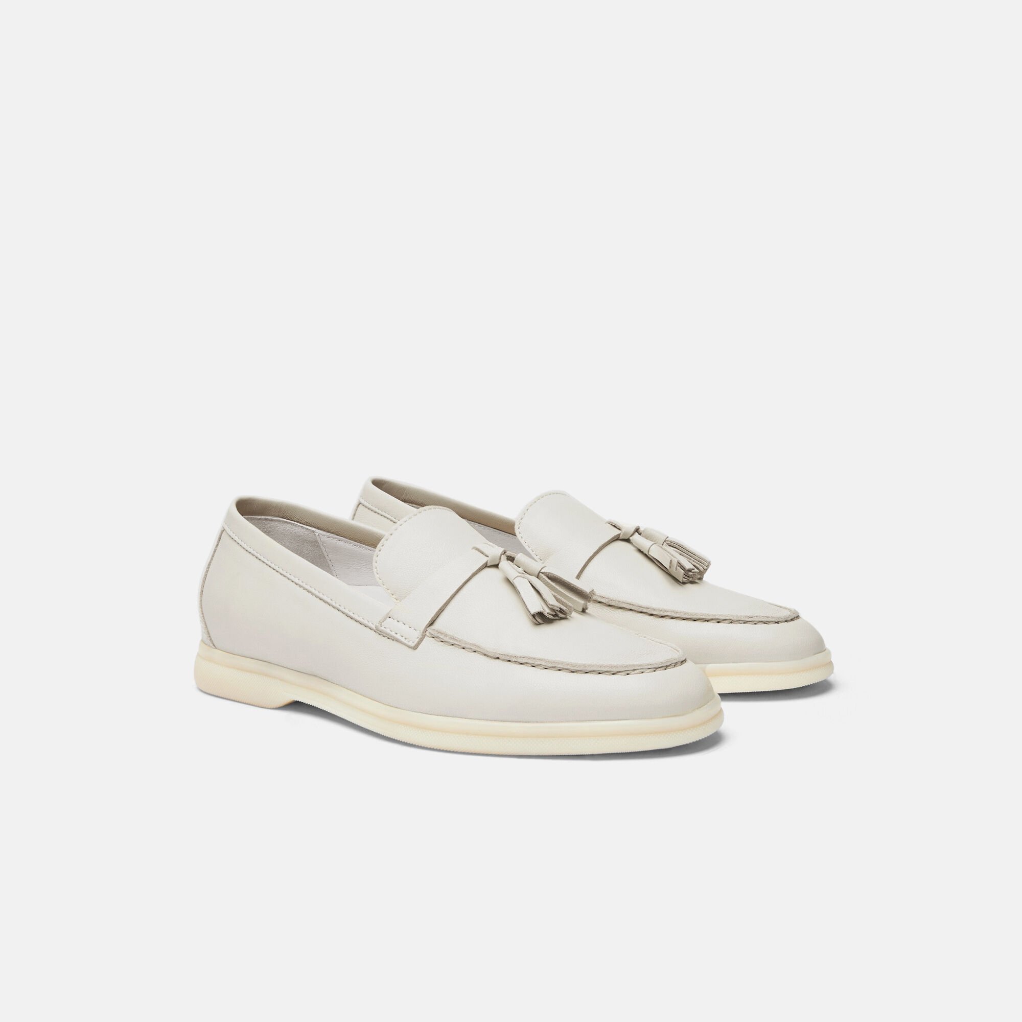 Scarosso Leandra Off White Off White - Calf LEANDRALOAF