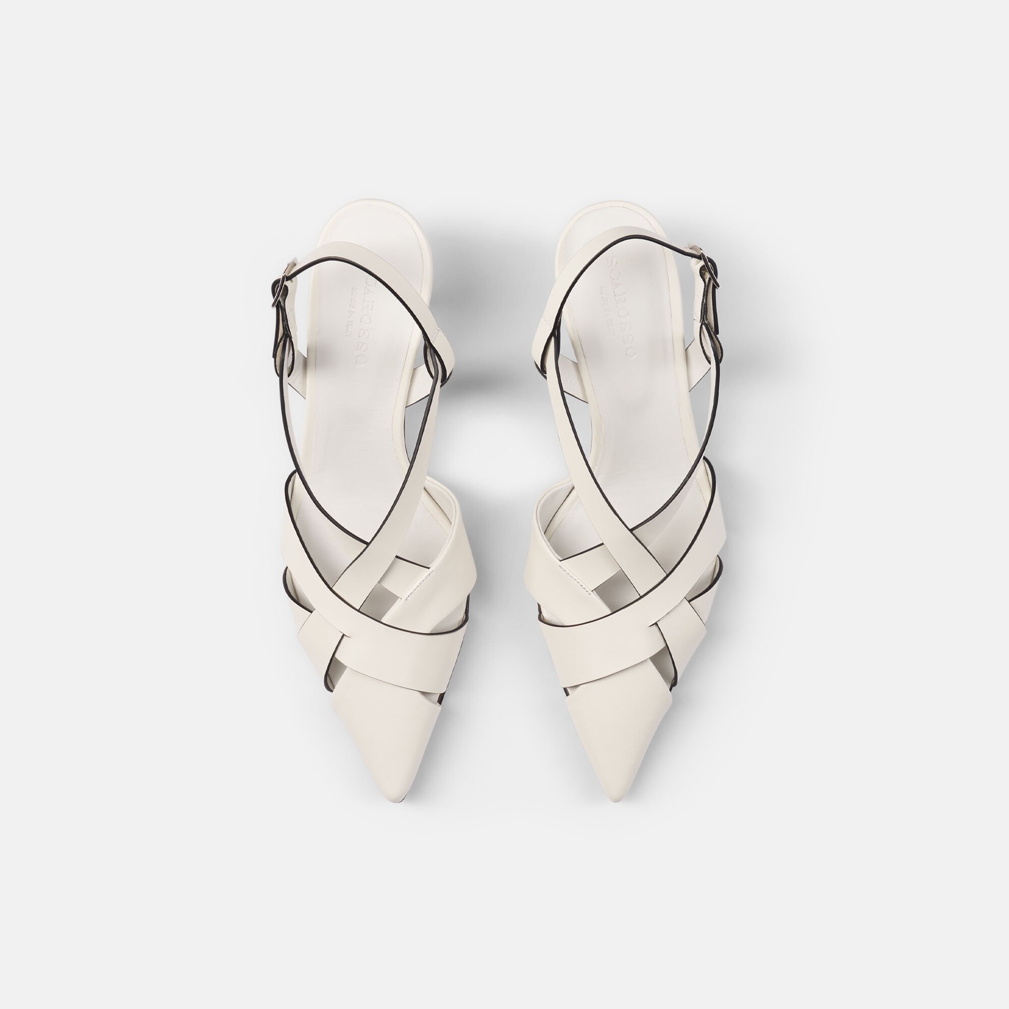 Scarosso Clio Off White Off White - Calf CLIOPUMP