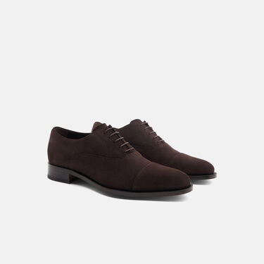 Scarosso Bacco dunkelbraun - Veloursleder BACCOOXFO
