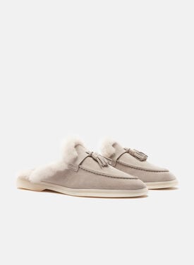 Lucrezia Fur Sand Suede Scarosso: Sand - Suede Fur LUCREZIAMULE