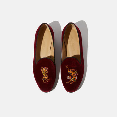 Scarosso Becky Burgundy Velvet Burgundy - Velvet BECKYSLIP