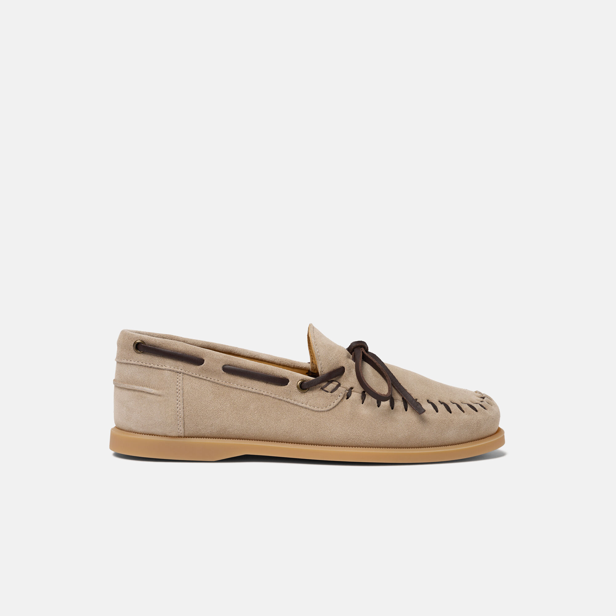 Morgan Sand Stitch Scarosso: Sand - Suede MORGANSBOAT