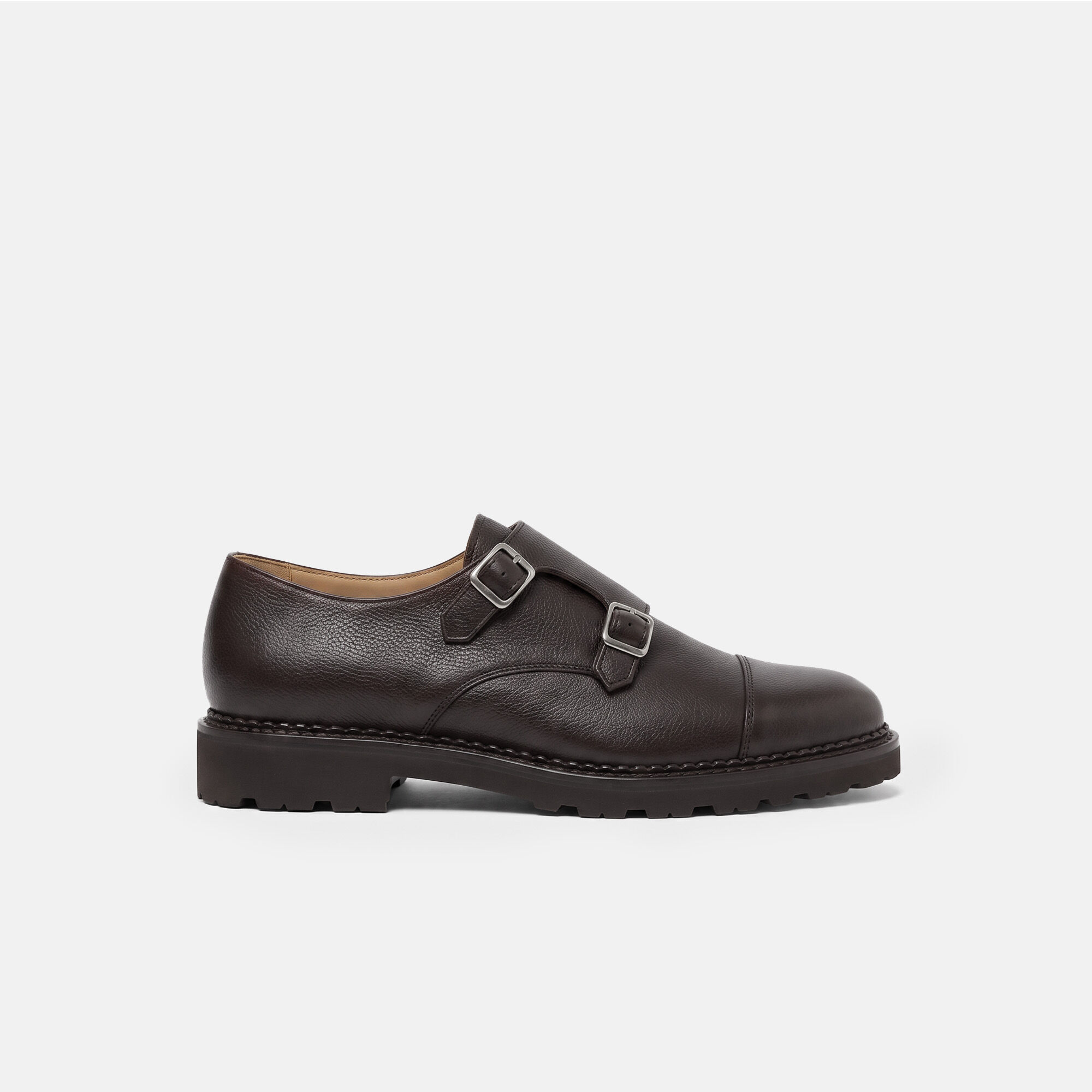 Oswald Brown Grain Scarosso: Dark Brown - Calf Oswald Brown Grain Scarosso: Dark Brown - Calf OSWALDMONK