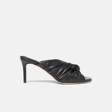 Kiki Black Scarosso: Black - Calf KIKISAND