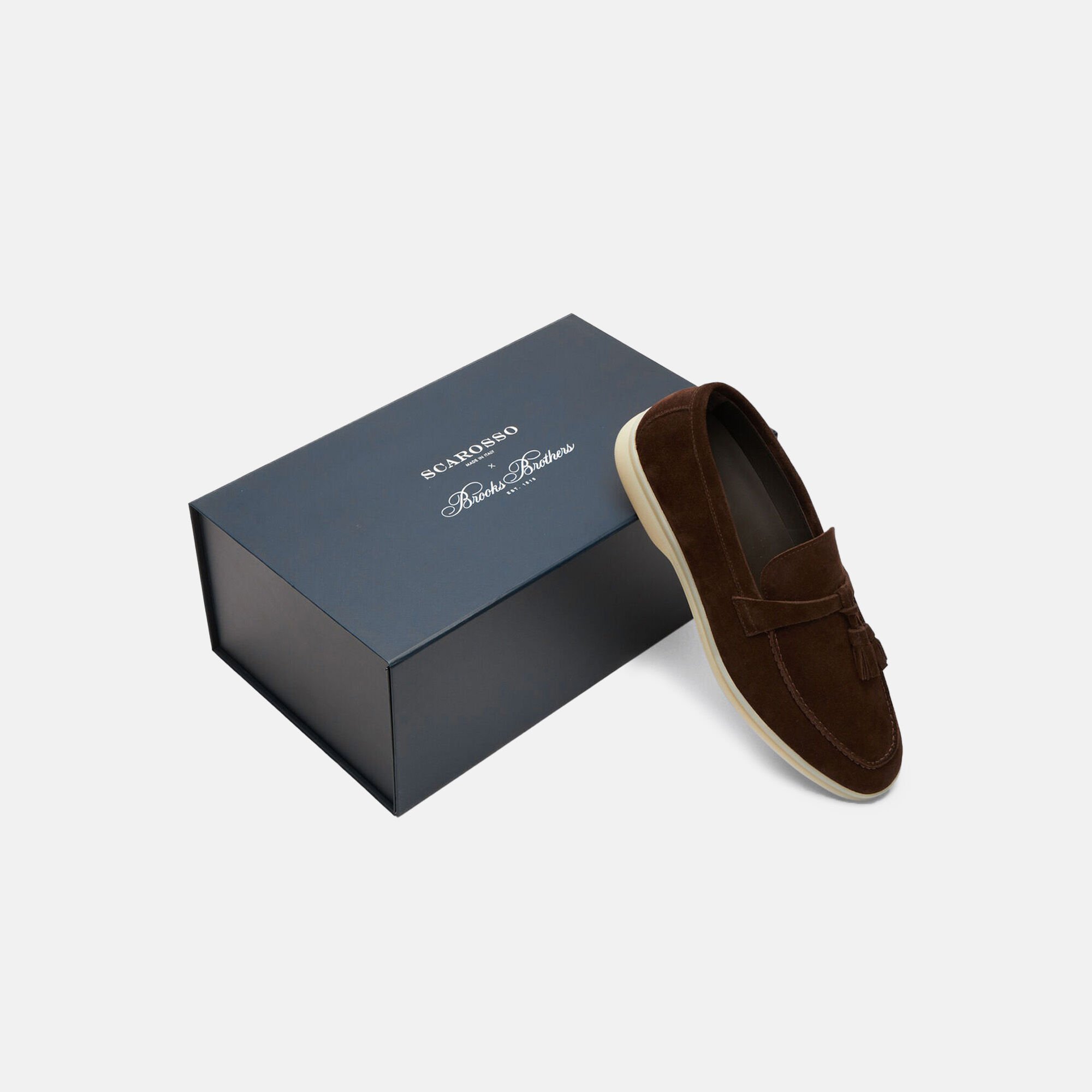Scarosso Leandro Brown Suede x Brooks Brothers Brown - Suede LEANDROLOAF
