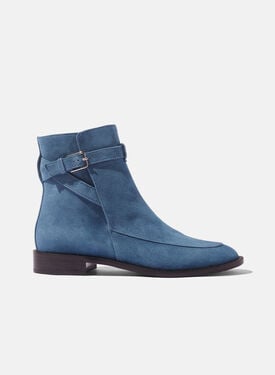 Scarosso Kelly Blue Suede Black - Calf KELLYJODH