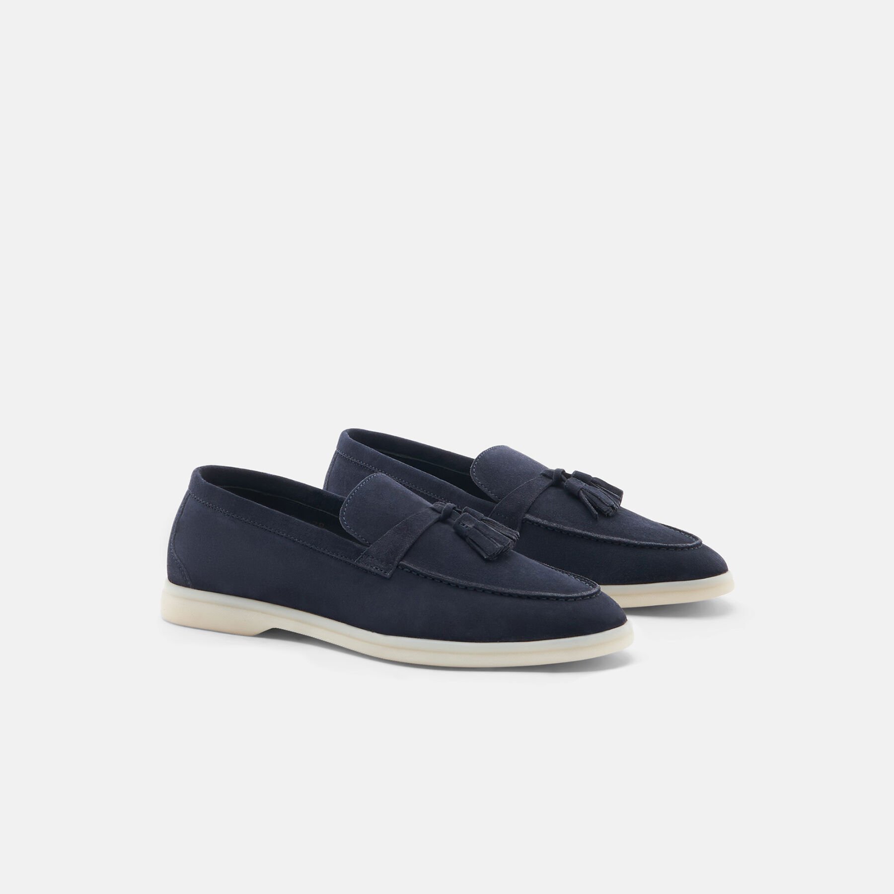 Scarosso Leandra Blau Veloursleder Blau - Veloursleder LEANDRALOAF