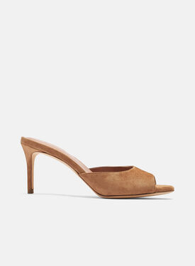 Scarosso Lohan Tan Suede Silver - Laminated Calf BLAZINGPUMP