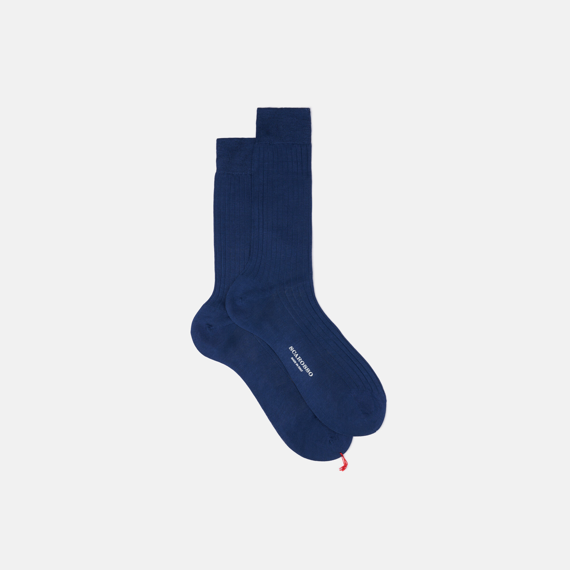 Scarosso Wadenstrümpfe Blau Baumwolle Blau - Baumwolle CALFCOTTSOCK