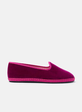 Scarosso Valentina Purple Velvet Antique Pink - Velvet PETRASLIP