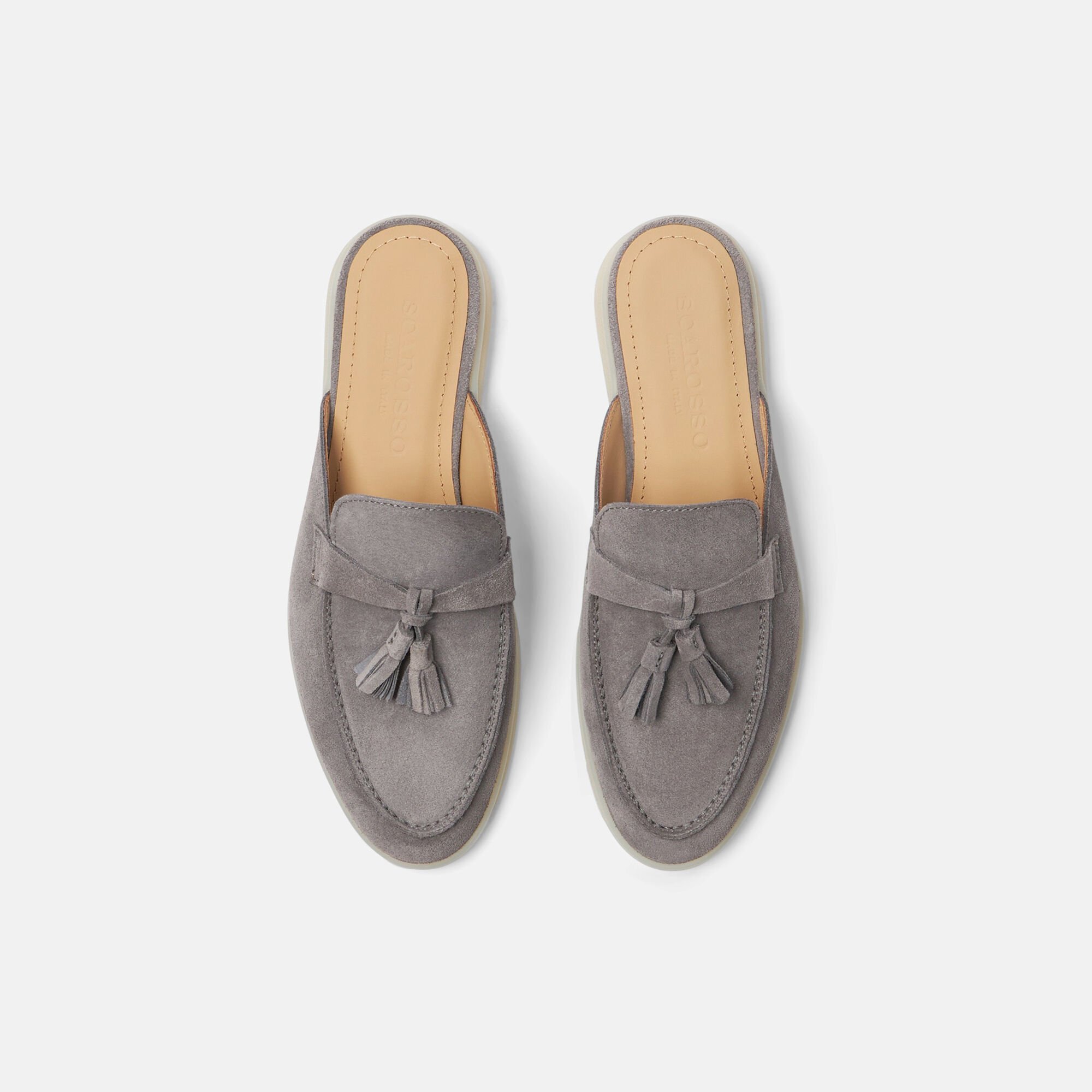 Scarosso Lucrezia Grey Suede Grey - Suede LUCREZIAMULE