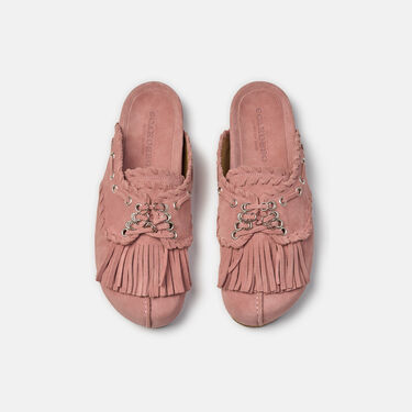 Flora Pink Suede Scarosso: Pink - Suede Flora Pink Suede Scarosso: Pink - Suede FLORAMULE