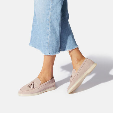 Scarosso Leandra Rosa Veloursleder Rosa - Veloursleder LEANDRALOAF