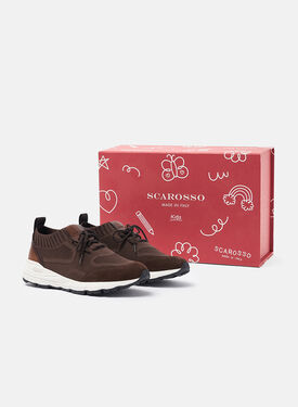 Robbie Boy Brown Scarosso: Brown - Knit ROBBIEKSNEA