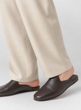 Atlas Travel Slipper Dark Brown Scarosso: Dark Brown - Calf ATLASSLIP