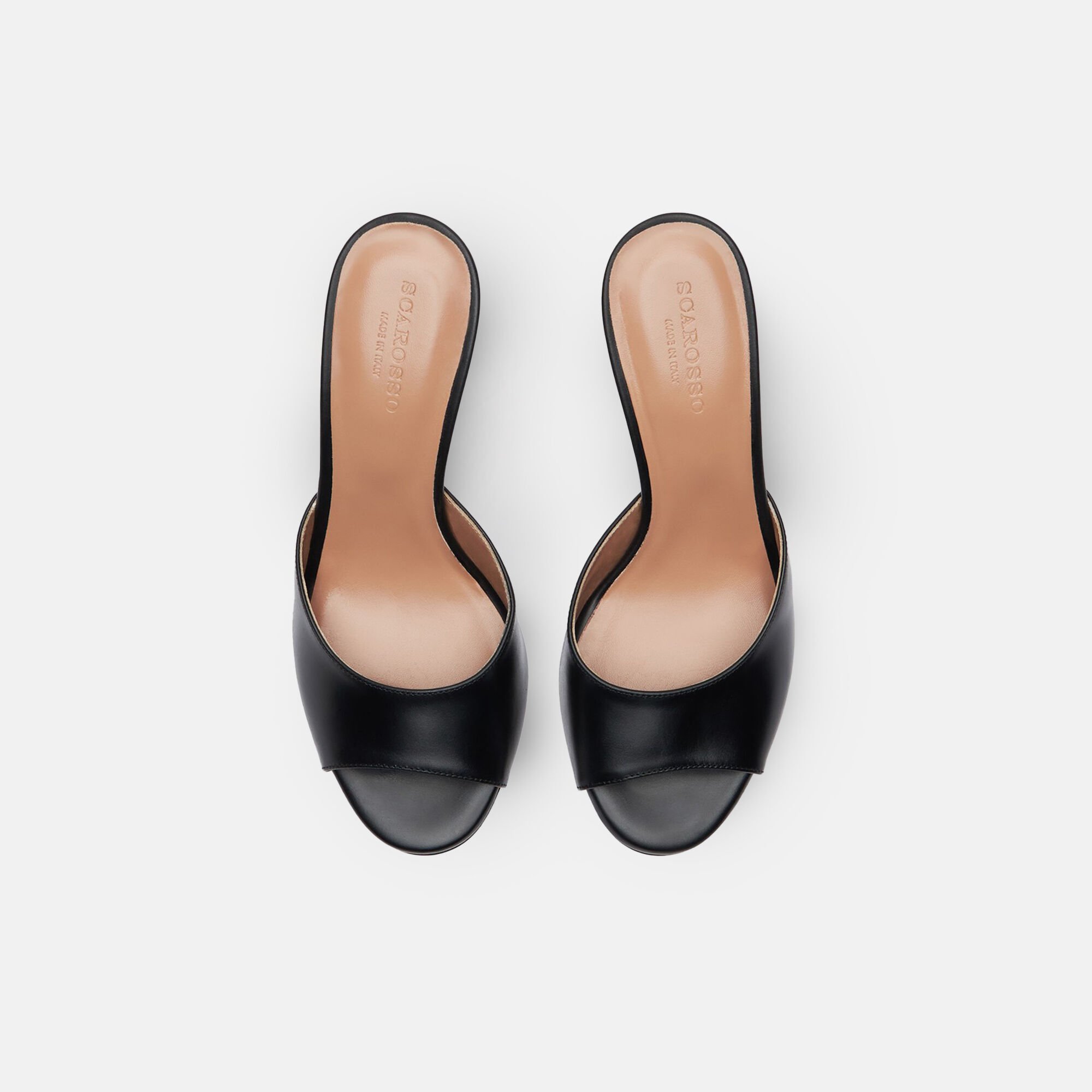 Scarosso Lohan Noir Noir - Veau LOHANMULE