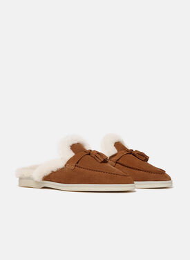 Lucrezia Fur Cinnamon Scarosso: Cinnamon - Suede Fur LUCREZIAMULE