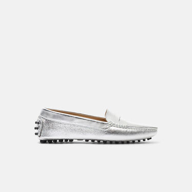 Scarosso Ashley Silver Silver - Calf ASHLEYDRIV