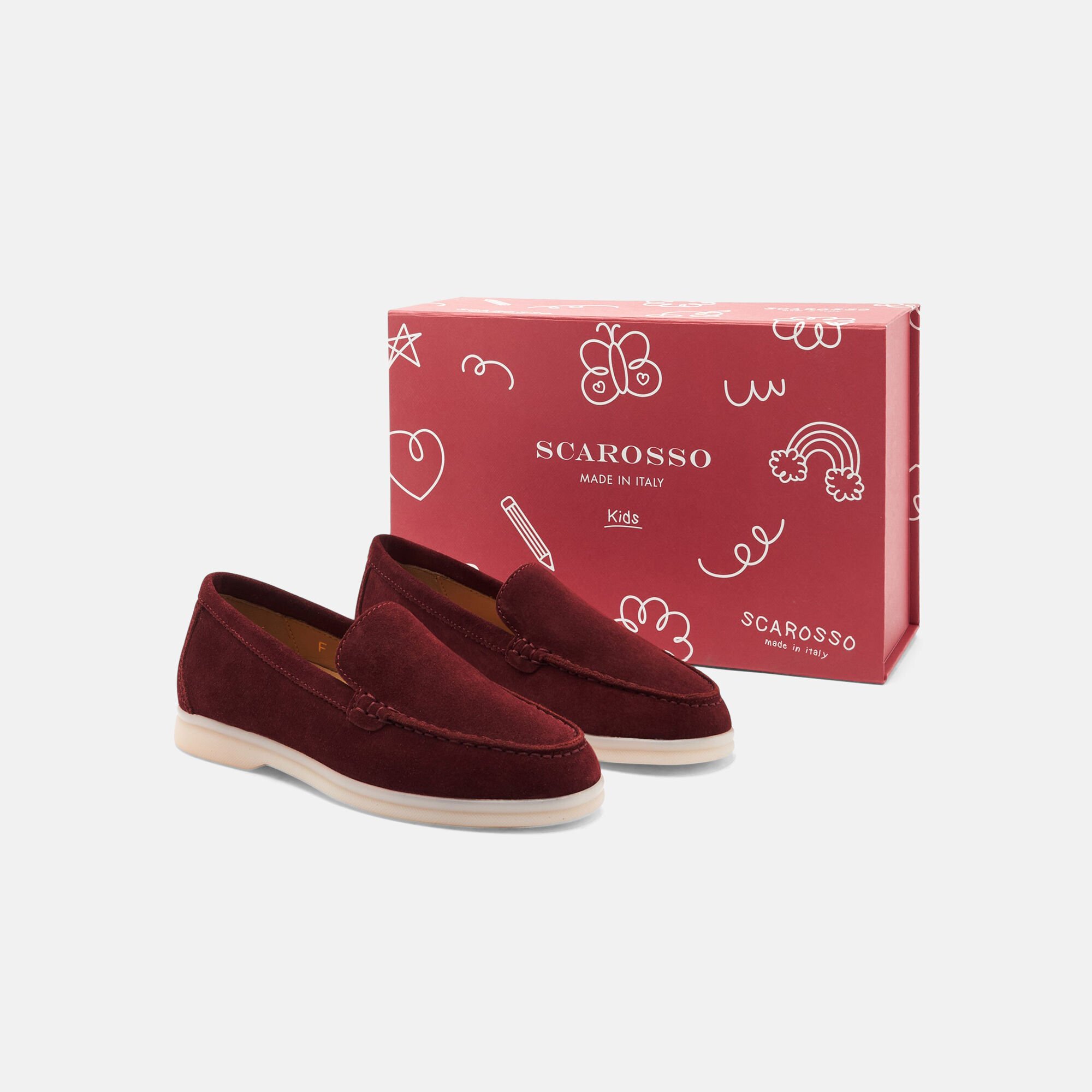 Scarosso Ludovica Fille Bordeaux Daim Bordeaux - Daim LUDOVICAKLOAF